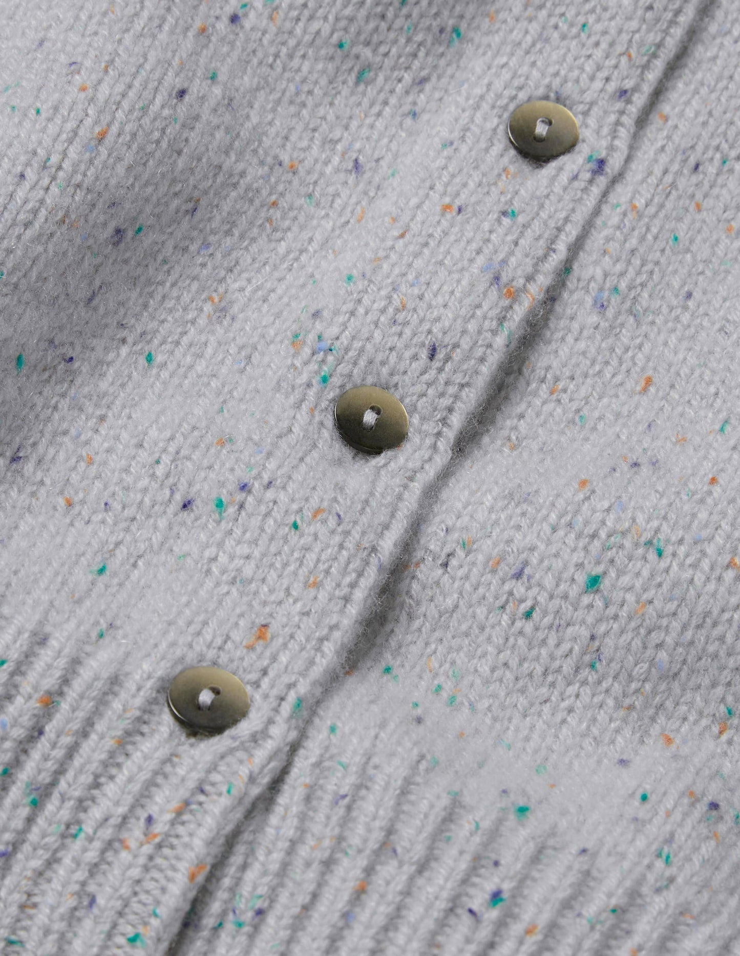 Beaufort Cashmere Cardigan-Winter Slate Nep