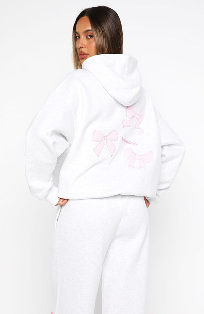 Daydreamers Madeline Oversized Hoodie Grey Marle