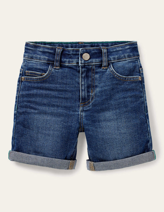 Adventure-flex Denim Shorts-Mid Vintage