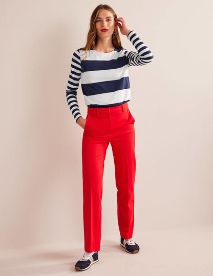 Bea Long Sleeve Breton-French Navy and Ivory