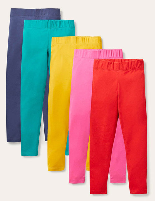 5-pack Leggings-Multi Rainbow