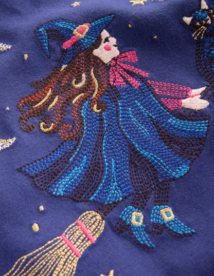 Applique Tunic Set-Starboard Blue