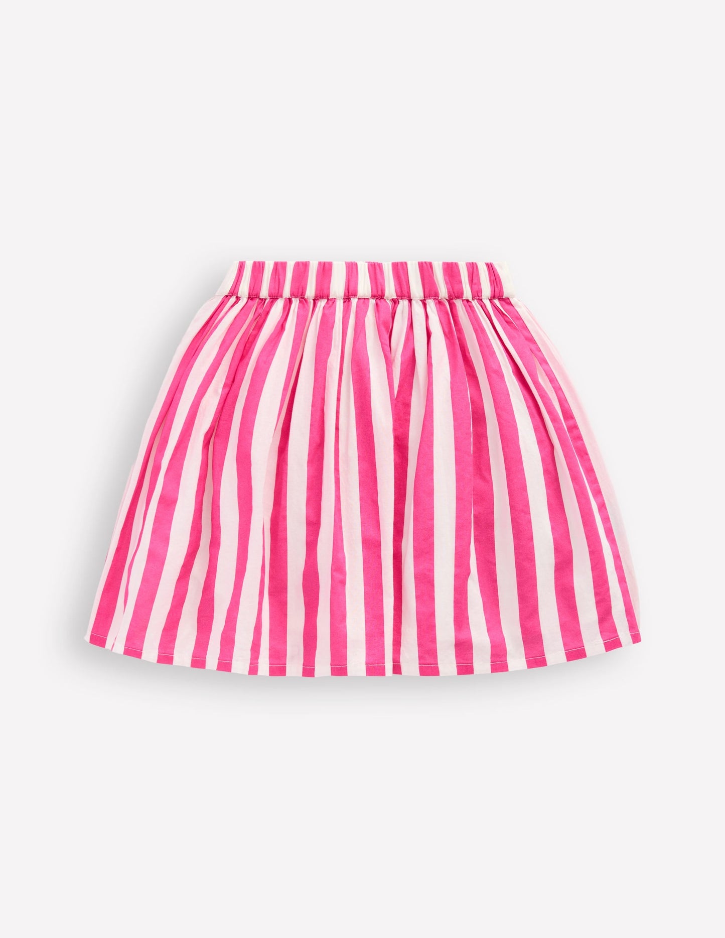 Appliqué Skirt-Fruit Pink Stripe