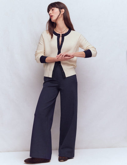 Belgravia Ponte Pants-Navy