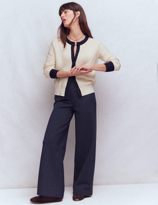 Belgravia Ponte Pants-Navy