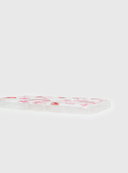 Cherry Pickers iPhone Case Clear / Red