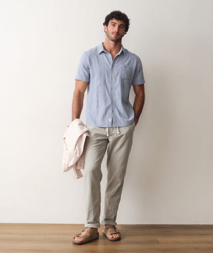 Stretch Selvage Short Sleeve Shirt