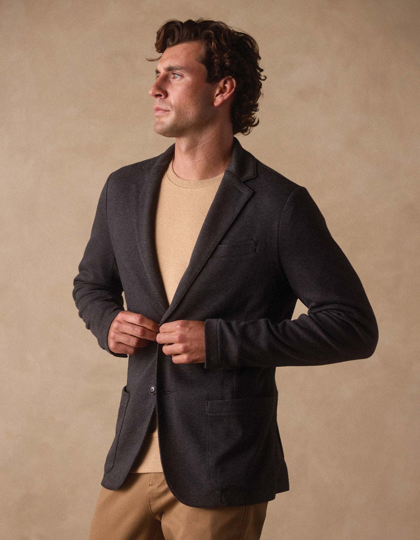 Stretch Knit Blazer