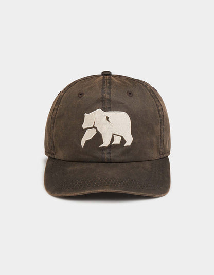 Waxed Canvas Cap in Brown