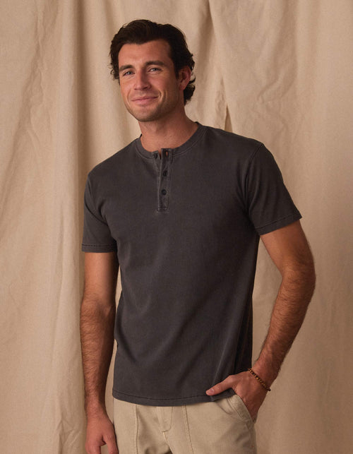 Normal Jersey Henley in Shadow