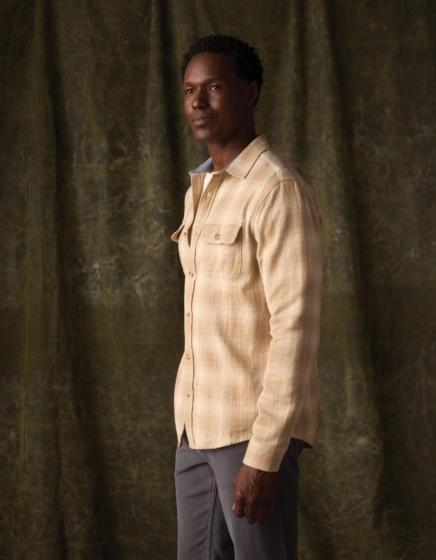 Mountain Overshirt in Oak Plaid