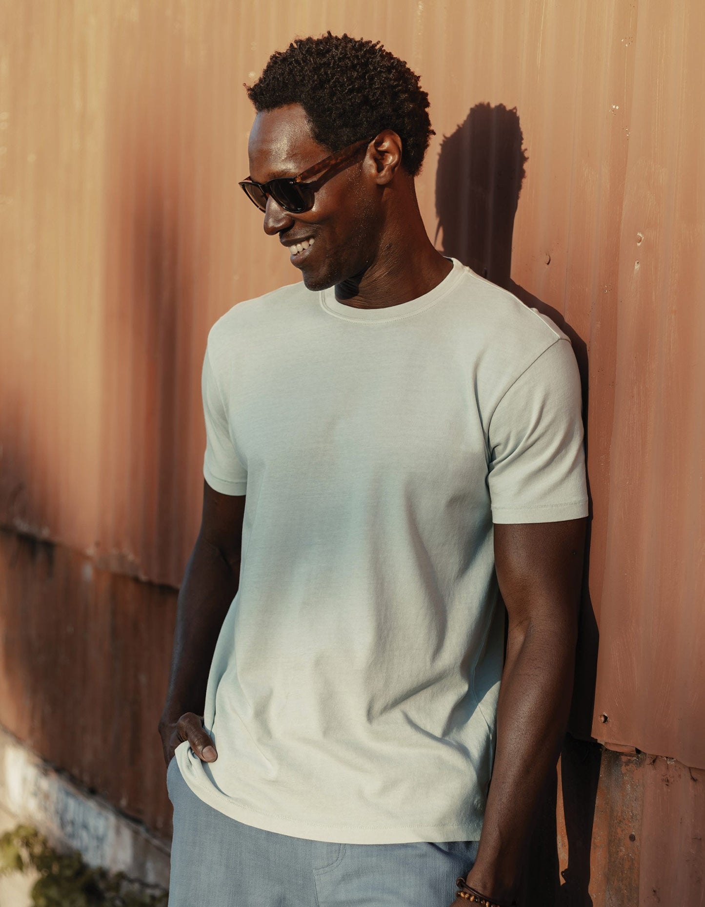 Normal Jersey Classic Tee in Sea Glass