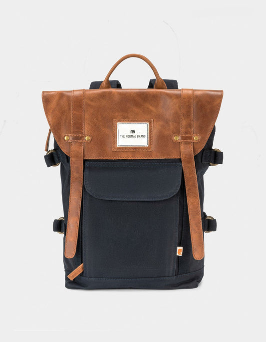 Top Side Leather Backpack