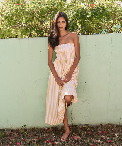 Sutton Strapless Maxi  Dress