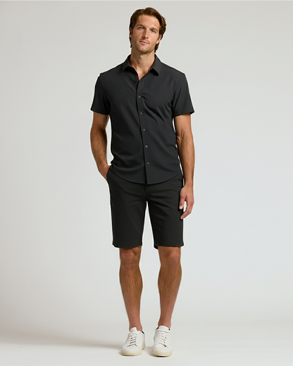 9" Black Chino Shorts 2.0